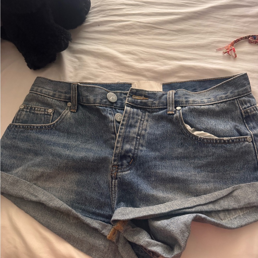 Blue Denim Shorts